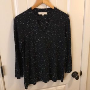 Loft Sweater with cute neck detail!